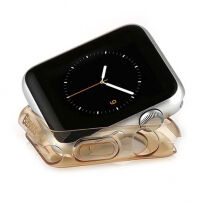 BASEUS ултра тънак гумен калъф за Apple Watch 38мм (дб. 0.65мм) - златен