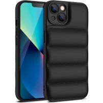 Защитен кейс с възглавнички за iPhone 13 Pro Max - черен