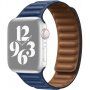 Каишка с милански дизайн за Apple Watch 42mm / 41mm / 40mm / 38mm - кралско син