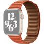Каишка с милански дизайн за Apple Watch Ultra 49mm / 46mm / 45mm / 44mm / 42mm - цвят тухла