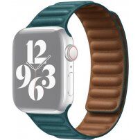 Каишка с милански дизайн за Apple Watch Ultra 49mm / 46mm / 45mm / 44mm / 42mm - тюркоазен