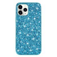 Защитен кейс с пайети за iPhone 12 mini - син