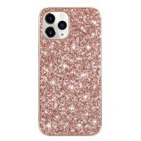 Защитен кейс с пайети за iPhone 12 mini - розово златен