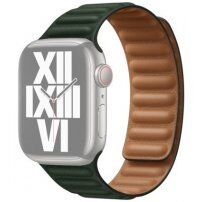 Каишка с милански дизайн за Apple Watch Ultra 49mm / 46mm / 45mm / 44mm / 42mm - цвят маслина