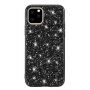Защитен кейс с пайети за iPhone 11 Pro - черен
