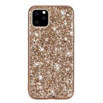 Защитен кейс с пайети за iPhone 11 - златен