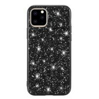 Защитен кейс с пайети за iPhone 11 - черен