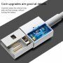 USB-A / 30pin кабел за зареждане и пренос на данни за iPhone / iPad / iPod - 2 m - бял