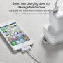 USB-A / 30pin кабел за зареждане и пренос на данни за iPhone / iPad / iPod - 2 m - бял