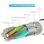 FLOVEME Round магнитен кабел USB-A / USB-C / Micro USB / Lightning за iPhone / iPad / iPod / AirPods - 1 m - черна