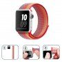 Найлонова каишка на райета за Apple Watch Ultra 49mm / 46mm / 45mm / 44mm / 42mm - оранжево-червен