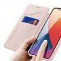 Dux Ducis калъф тип портмоне за iPhone 12 mini - розово