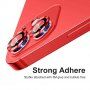 Enkay Защитно закалено стъкло за задната камера с алуминиева рамка за iPhone 12 / 12 mini - черно