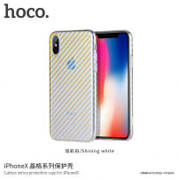 HOCO Lattice лъскав кейс за iPhone XS / iPhone X - бял