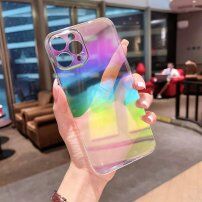 Прозрачен огледален кейс за iPhone 12 Pro Max - цветовете на дъгата