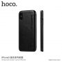 HOCO флип калъф за Apple iPhone XS / iPhone X - черно