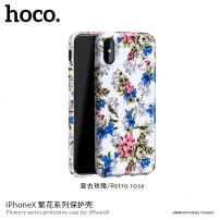 HOCO защитен кейс за Apple iPhone XS / iPhone X - бял на цветя