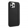 Калъф тип портмоне от силикон и PU кожа за iPhone 13 - черно