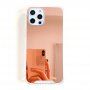 Кейс с огледална повърхност за iPhone 13 mini - розово златен