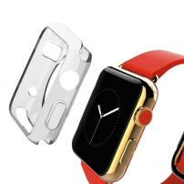 HAWEEL тънък прозрачен калъф / кейс за Apple Watch 38mm - сив