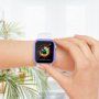 Защитен калъф със закалено стъкло за Apple Watch 45mm - бяло