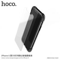 HOCO Armor кейс и закалено стъкло за iPhone XS / iPhone X - прозрачно
