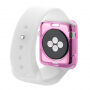 HAWEEL тънък прозрачен калъф / кейс за Apple Watch 38mm - розов