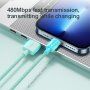 JOYROOM сплетен кабел за зареждане и пренос на данни USB-A / Lightning за iPhone / iPad / iPod / AirPods - 1 m - жълт