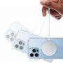 Лъскав прозрачен кейс с MagSafe за iPhone 13 Pro Max - черен