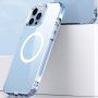 Лъскав прозрачен кейс с MagSafe за iPhone 13 Pro Max - черен