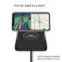 Безжична поставка за зареждане / стойка с кабел USB за iPhone - черна