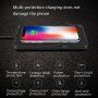 Безжична поставка за зареждане / стойка с кабел USB за iPhone - черна