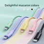 JOYROOM кабел с оплетка за зареждане и пренос на данни PD 20W USB-C / Lightning за iPhone / iPad / iPod / AirPods - 2 m - черен