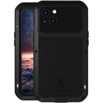 Love Mei много издръжлив удароустойчив, водоустойчив и прахоустойчив калъф за iPhone 13 - черно