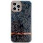 Защитен кейс с текстура на черупка за iPhone 12 / 12 Pro - черен