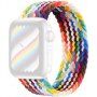 Сплетена найлонова каишка за Apple Watch 42mm / 41mm / 40mm / 38mm - XS - цветовете на дъгата