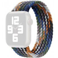 Сплетена найлонова каишка за Apple Watch 42mm / 41mm / 40mm / 38mm - XS - наситени пъстри цветове