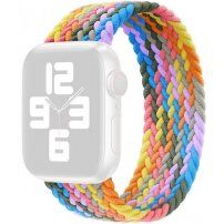 Сплетена найлонова каишка за Apple Watch 42mm / 41mm / 40mm / 38mm - L - пастелни цветове