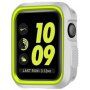 Защитен силиконов калъф за Apple Watch 38mm - бял - зелено