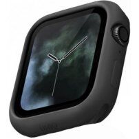 Uniq Lino silikonové калъф за Apple Watch 44mm - черно