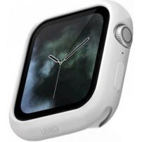 Uniq Lino silikonové калъф за Apple Watch 44mm - бяло