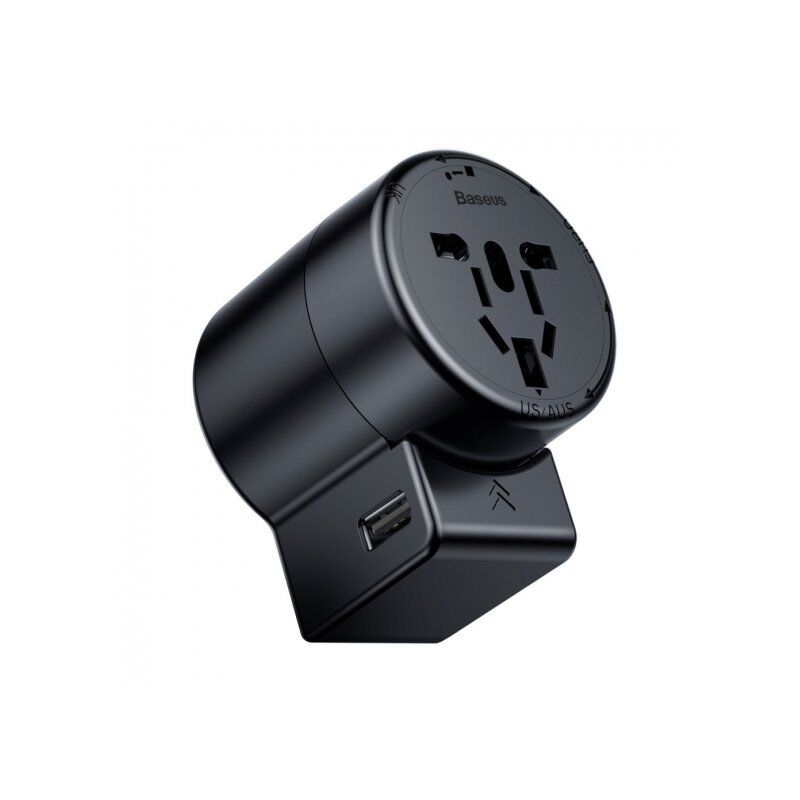 Britanski Adapter Baseus USB адаптер за зареждане за пътуване със сменяеми щепсели ...