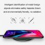Безжично зарядно Qi с LED осветление за iPhone - черно
