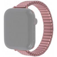 Тънка еластична каишка от неръждаема стомана за Apple Watch Ultra 49mm / 46mm / 45mm / 44mm / 42mm - розово златен