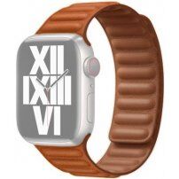 Каишка с милански дизайн за Apple Watch 42mm / 41mm / 40mm / 38mm - кафяво като седло