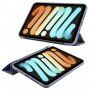 Флип калъф за iPad mini 6 / mini 7 - синьо-сив