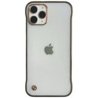 Защитен матов прозрачен кейс за iPhone 12 Pro Max - златен