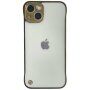 Защитен матов прозрачен кейс за iPhone 13 mini - златен