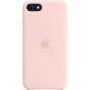 Оригинален Apple силиконов кейс за iPhone 7 / 8 / SE (2020/2022) - тебеширено розов