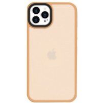 Защитен матиран кейс за iPhone 13 Pro - оранжев